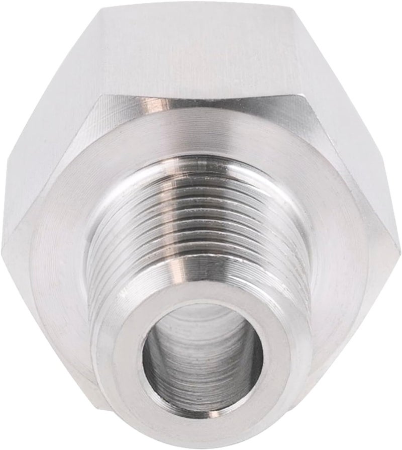 Goldpea Stainless Steel 304 M14*1.5 Female Thread x 1/2" NPT Male Adapter Metric Convert NPT Pipe Fiiting for Pressure Gage 1pc - Image 3